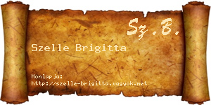 Szelle Brigitta névjegykártya